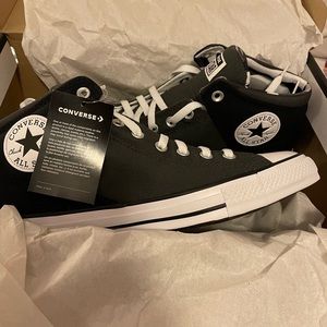 Brand new converse shoes. With tags. Black and white.